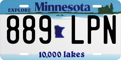 MN license plate 889LPN