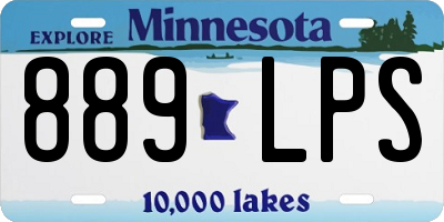MN license plate 889LPS