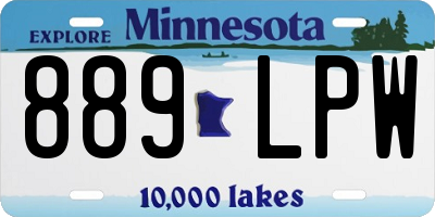 MN license plate 889LPW