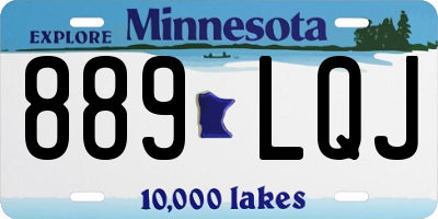 MN license plate 889LQJ