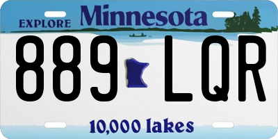 MN license plate 889LQR