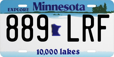 MN license plate 889LRF