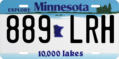 MN license plate 889LRH