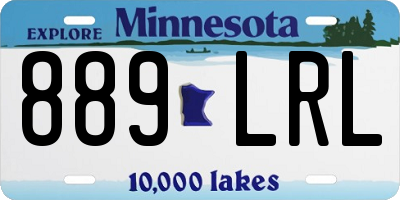 MN license plate 889LRL