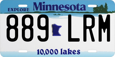 MN license plate 889LRM