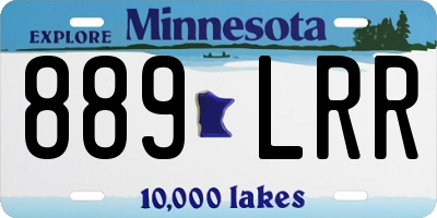 MN license plate 889LRR