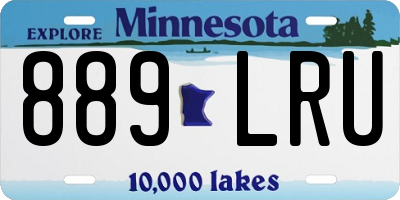 MN license plate 889LRU