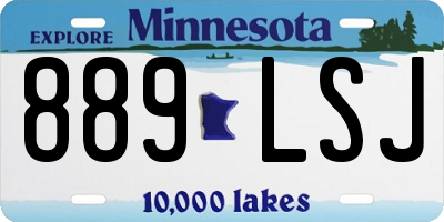MN license plate 889LSJ