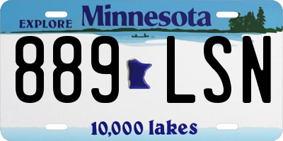 MN license plate 889LSN