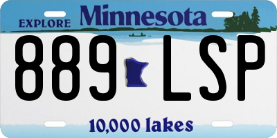 MN license plate 889LSP