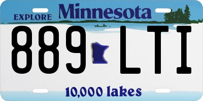 MN license plate 889LTI