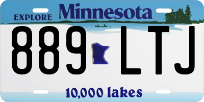 MN license plate 889LTJ