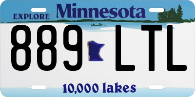 MN license plate 889LTL