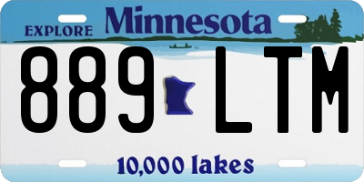 MN license plate 889LTM
