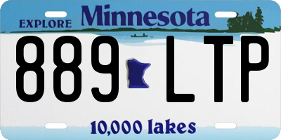 MN license plate 889LTP
