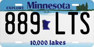 MN license plate 889LTS