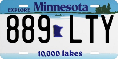 MN license plate 889LTY