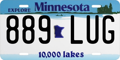 MN license plate 889LUG