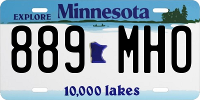 MN license plate 889MHO