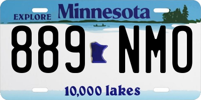 MN license plate 889NMO