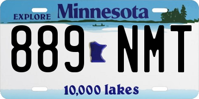 MN license plate 889NMT