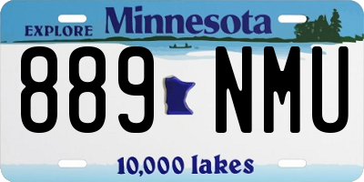 MN license plate 889NMU