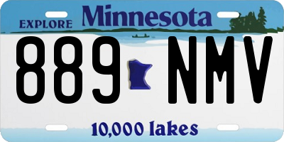 MN license plate 889NMV