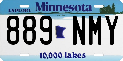 MN license plate 889NMY