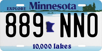 MN license plate 889NNO
