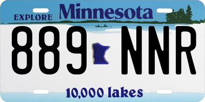 MN license plate 889NNR