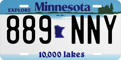MN license plate 889NNY