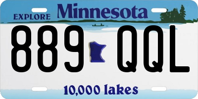 MN license plate 889QQL