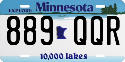 MN license plate 889QQR