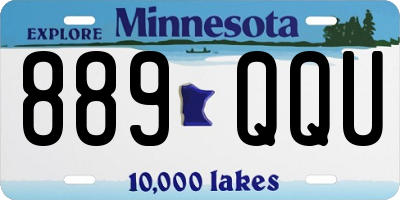 MN license plate 889QQU