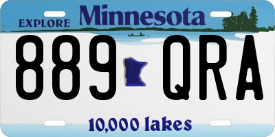 MN license plate 889QRA