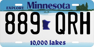 MN license plate 889QRH