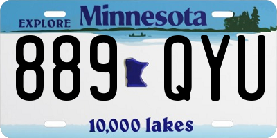 MN license plate 889QYU
