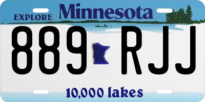 MN license plate 889RJJ