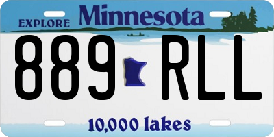 MN license plate 889RLL