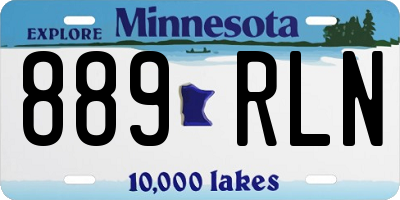 MN license plate 889RLN