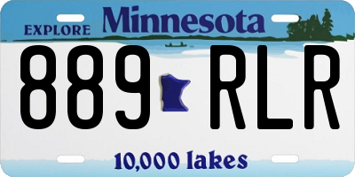 MN license plate 889RLR