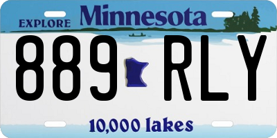 MN license plate 889RLY