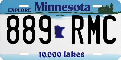 MN license plate 889RMC