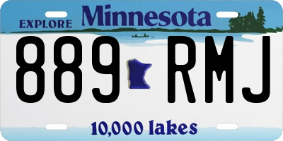 MN license plate 889RMJ