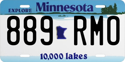 MN license plate 889RMO