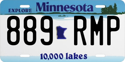 MN license plate 889RMP
