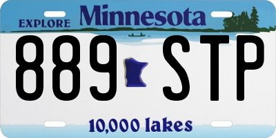 MN license plate 889STP