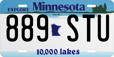 MN license plate 889STU