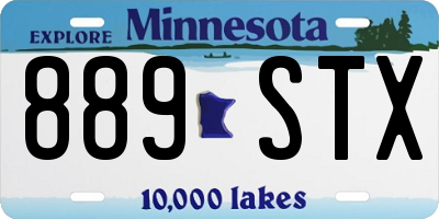 MN license plate 889STX