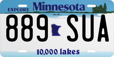 MN license plate 889SUA